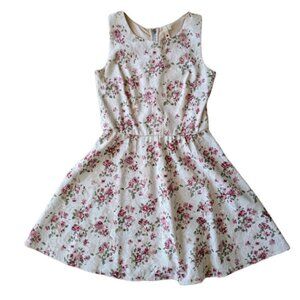 THREE HEARTS Light Pink Summer Dress Floral Women's S Used in Great Con…